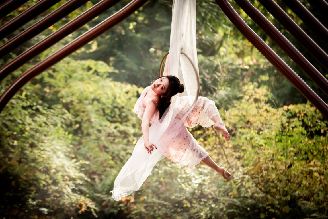 Aerial photoshoot session