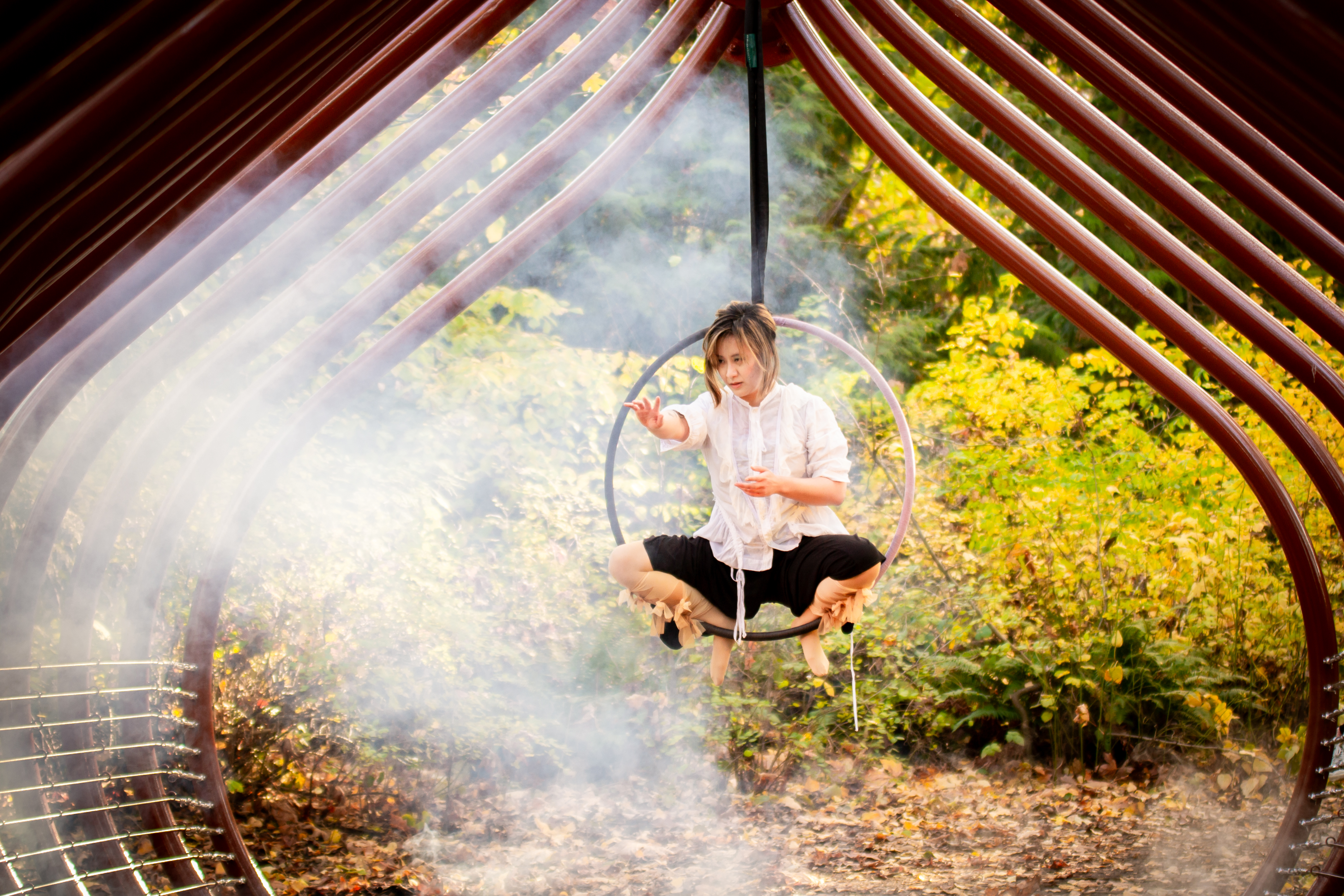 Outdoor aerial photoshoot