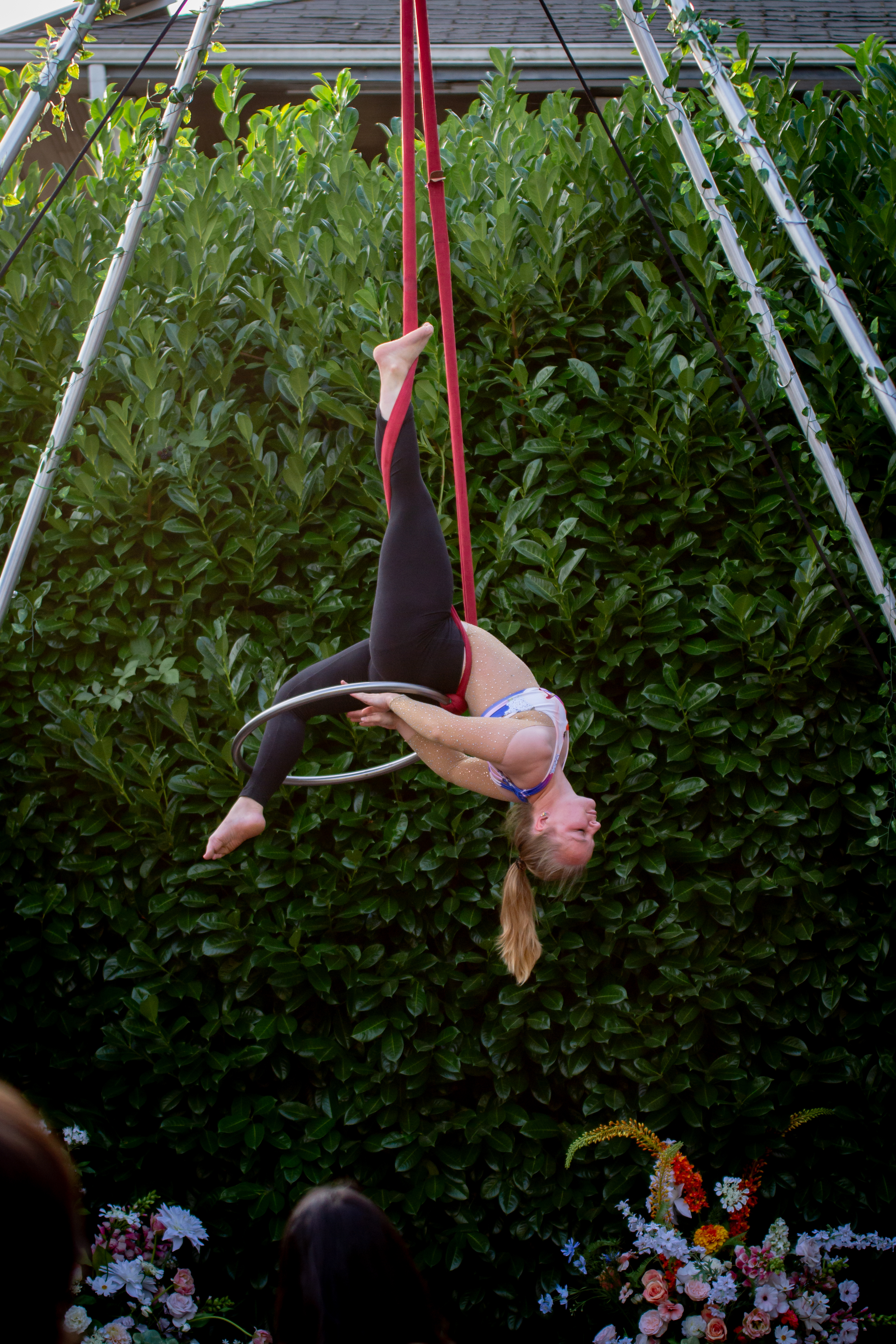 afternoon aerial act at soirée, Photo Credit: Pamela S. Photography
